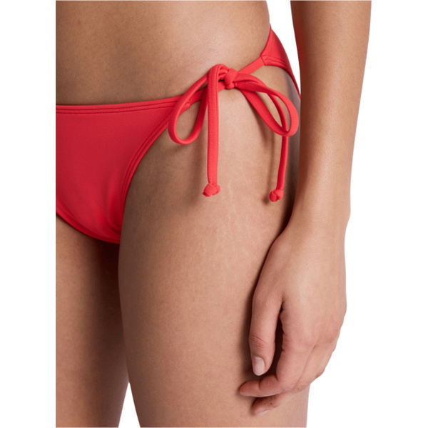 2026 Roxy Womens Solid Essentials Tiki Classic Tri Bikini Set ERJX203595 - Hibiscus